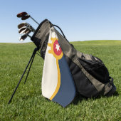 Golf Handdoek met vlag van Tulsa, Oklahoma (Groen)