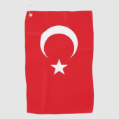 Golf Handdoek met vlag van Turkije (Voorkant)