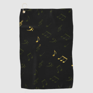 Golf Handdoek,muziek, set,huis, notities,kleurrijk Golfhanddoek