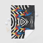 Golf handdoek parelhoen geschilderd wild (Insitu)