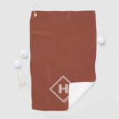Golf Handdoek | Stijlvolle Geometrische Initiaal M (Insitu)