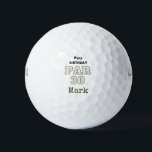Golf Happy 30th Birthday voor golfer Par 30 jaar Golfballen<br><div class="desc">Golf Happy 30th Birthday voor golfer Par 30 jaar Golf Balls</div>