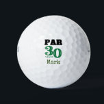 Golf Happy 30th Birthday voor golfer Par 30 jaar Golfballen<br><div class="desc">Golf Happy 30th Birthday voor golfer Par 30 jaar Golf Balls</div>