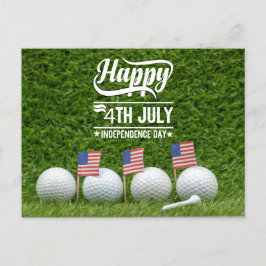 Golf Happy 4 juli Onafhankelijkheidsdag Feestdagenkaart