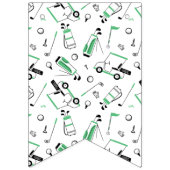 Golf Happy Birthday Banner (Eerste vlag)