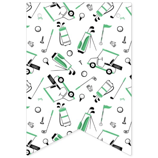 Golf Happy Birthday Banner (Eerste vlag)