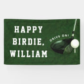 Golf Happy Birthday Banner (Horizontaal)