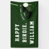 Golf Happy Birthday Banner (Verticaal)