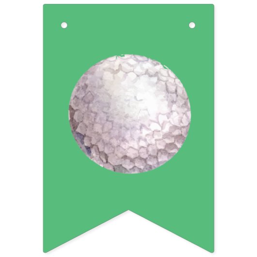 Golf Happy Birthday Banner (Eerste vlag)