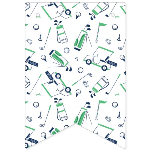 Golf Happy Birthday Banner (Eerste vlag)