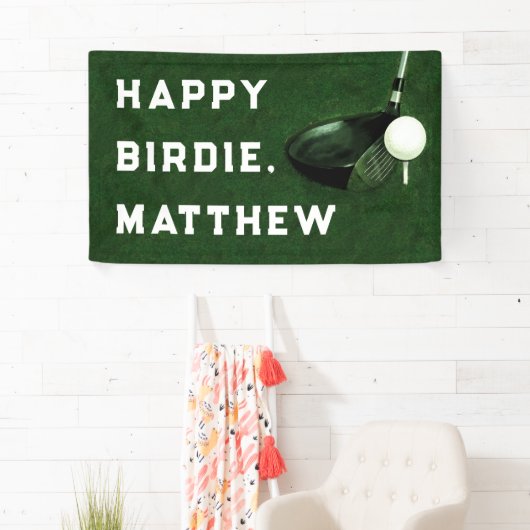 Golf Happy Birthday Banner (Insitu)