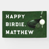 Golf Happy Birthday Banner (Horizontaal)