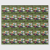 Golf Happy Easter voor Golfer op groen gras Cadeaupapier (Vlak)