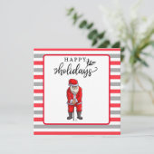 Golf Happy Holiday met kerstmis (Staand voorkant)