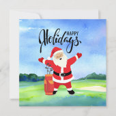 Golf Happy Holiday met kerstmis (Voorkant)