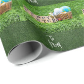 Golf Happy Pasen voor Golfer met eieren en bal Cadeaupapier (Rol Hoek)