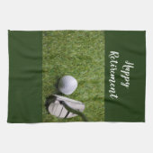 Golf Happy Retirement golf en Putter Golf Theedoek (Horizontaal)