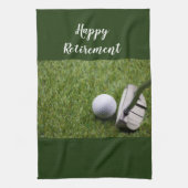 Golf Happy Retirement golf en Putter Golf Theedoek (Verticaal)