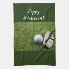 Golf Happy Retirement golf en Putter Golf Theedoek