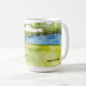 Golf Happy Retirement golf thema voor golfer Koffiemok (Voorkant rechts)