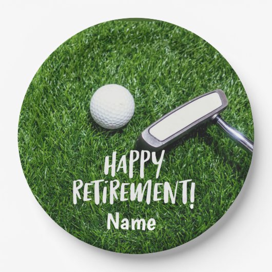 Golf Happy Retirement Hallo Pension for golfer Papieren Bordje (Voorkant)
