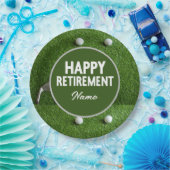 Golf Happy Retirement Paper-Borden Papieren Bordje (Feest)