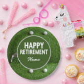 Golf Happy Retirement Paper-Borden Papieren Bordje (Feest)