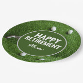 Golf Happy Retirement Paper-Borden Papieren Bordje (Gekanteld)
