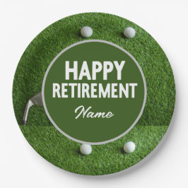 Golf Happy Retirement Paper-Borden Papieren Bordje