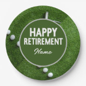 Golf Happy Retirement Papieren Bordje (Voorkant)