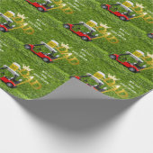 Golf Happy Vaderdag Cadeaupapier (Hoek)