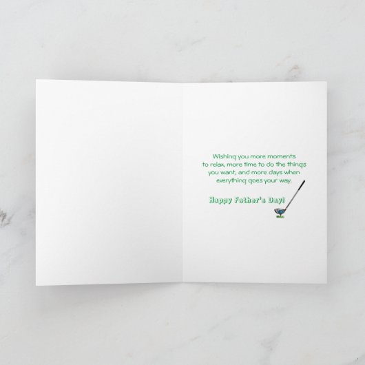 GOLF - Happy Vaderdag Golf Kaart (Binnen)