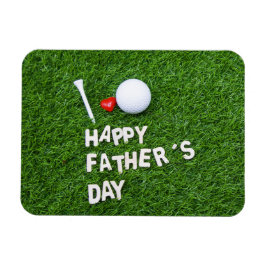 Golf Happy Vaderdag met golfbal en t-shirt Magneet