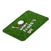 Golf Happy Vaderdag met golfbal en t-shirt Magneet (Linkerzijde)