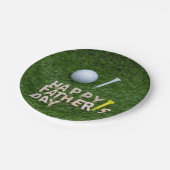 Golf happy Vaderdag met golfbal en t-shirt Papieren Bordje (Gekanteld)