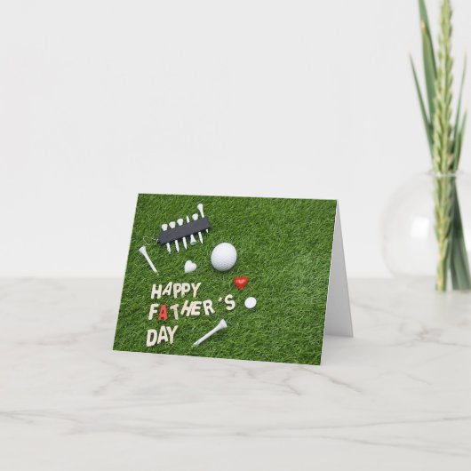Golf Happy Vaderdag voor golfer Kaart (Voorkant)