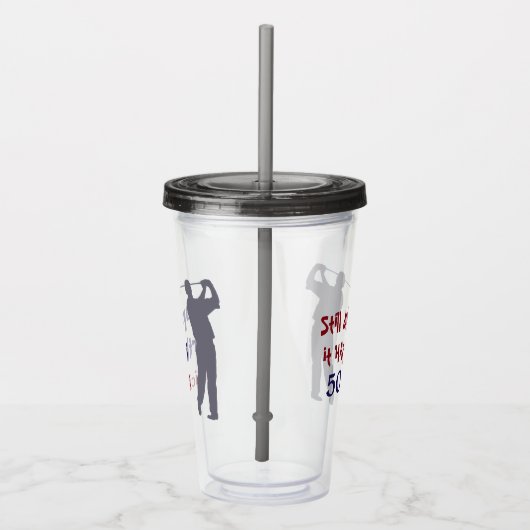 Golf harde schijf op 50 acryl drinkbeker (Rechts)