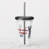 Golf harde schijf op 50 acryl drinkbeker