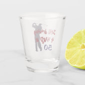 Golf harde schijf op 50 shot glas (Achterkant)