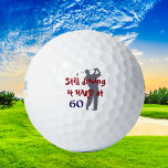 Golf-harde schijf op 60 golfballen<br><div class="desc">Fun verjaardagscadeau voor het man dat de grote 60 wordt! Aanbevolen op deze aangepaste golfbal is een grijze silhouette golfer in volle zwaai. Rode en blauwe tekst zegt: "Nog steeds HARD rijden op 60". Ik ben zeker een favoriet op de cursus.</div>