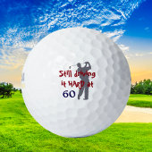 Golf-harde schijf op 60 golfballen