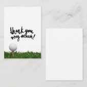 Golf Hartelijk dank Notitiekaartje (Voorkant / Achterkant)