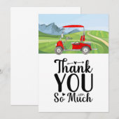 Golf Hartelijk dank voor golfer Bedankkaart (Voorkant / Achterkant)