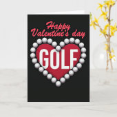 Golf Hartelijke Valentijnskaart Kaart (Gele Bloem)