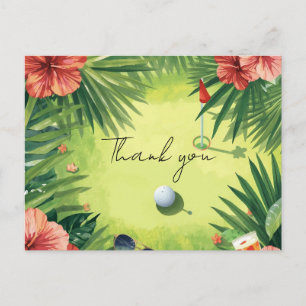 Golf Hawaï thematisch voor Hawaïaans Briefkaart