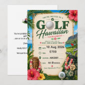Golf Hawaiaans thema Kaart (Voorkant / Achterkant)