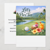 Golf Hawaiaans thema Kaart (Voorkant / Achterkant)
