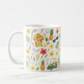 Golf Hawaii thema voor Hawaiiaanse geschenken voor Koffiemok (Links)