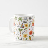 Golf Hawaii thema voor Hawaiiaanse geschenken voor Koffiemok (Voorkant links)