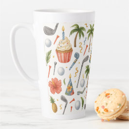 Golf Hawaii thema voor Hawaiiaanse geschenken voor Latte Mok